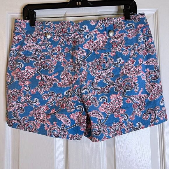 Loft Ann Taylor Paisley Shorts sz 4 - Picture 3 of 9